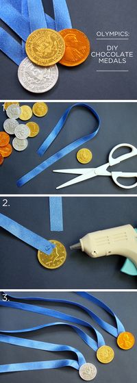 Take a look at this Winter Olympics #DIY Chocolate Medals How to Infographic #EviteGatherings