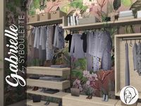 This set offers a modular wardrobe closet with 4 different parts that can be used in any order you like. The wardrobe on itself acts like a dresser so your