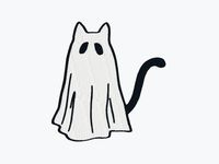 This ghost cat embroidery design file is a beautiful addition to any sewing project!  The art features a cat dressed up as a halloween ghost! The listing includes the full color and outline art file in 10 different formats and a color guide.  INSTANT DOWNLOAD FILE Instant download file means NO physical item will be sent. Dimensions (color) Width: 92.8 mm Height: 97.9 mm Stitches: 9,976 Dimensions (outline) Width: 92.8 mm Height: 97.9 mm Stitches: 3,685 Hoop Size Universal  100mm x 100 mm Square