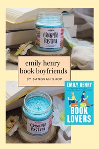 Emily Henry Book Boyfriend Candle - Charlie Lastra 5 oz scented candles. Burn Time is 30+ hours if burned correctly.