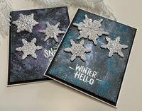 Shimmer Powder Backgrounds featuring Simon Says Stamp’s FILIGREE SNOWFLAKE Emboss & Cut