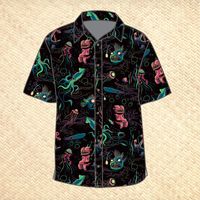 PRE ORDER, 'Dwellers of the Deep' Unisex Button-Up Shirt – Jeff Granito Designs