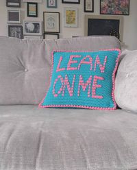 Lean on me - The Supportive Crochet Cushion - Dora Does