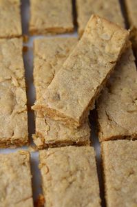 Peanut Butter Oat Bars | A Taste of Madness