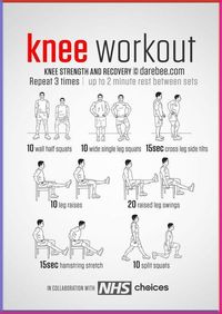 No-equipment knee pain, strength and recovery Workout.