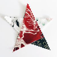 Scrappy Christmas star tutorial. | Libby's Lifestyle.