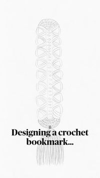 It all starts with a sketch... this is how I designed my Broomstick Lace Bookmark! Do you like it?
#crochet #broomsticklacecrochet #broomsticklace #crochetideas #crochetdesign #crochetdesigner #sketch #bookmark #crochetbookmark #diycrochet