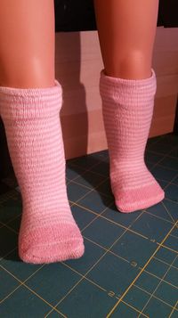 18" doll socks