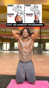 🔥 Ready to sculpt your abs? Try this easy workout perfect for beginners! 💪 No excuses, just results! Start today and feel the burn! 🔥  👉 Save this workout and hit the gym now! 💯 Don't forget to tag a friend who needs this! 👇💬