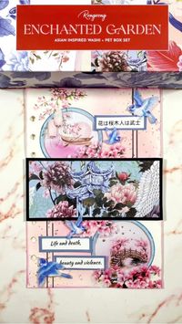 "Do you have a bucket list? I do and visit Japan during the cherry blossom is definitely in it! I love the cherry trees! 🌸 "  Using our brand new Enchanted Garden PET+ Washi Box set.  www.shoprongrong.com  #rongrongdevoe #shoprongrong #washitapeshop #washitapes #pettapes #jounalspread #craft #journalwithme #artjournal #scrapbook #asmr #journaling #plannerstickers #plannercommunity