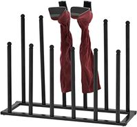 Amazon.com: MyGift 6-Pair Modern Sleek Black Metal Boot Storage Rack : Home & Kitchen