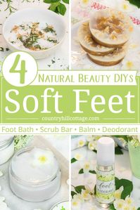 Natural beauty DIY for soft feet.