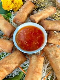 Easy Thai Egg Rolls Recipe (Crispy Spring Rolls)