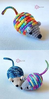 I just caught myself thinking that crocheted mouse can be an excellent toy for a cat! Make it with a hard yarn and this free amigurumi pattern, and let your pet play with it. You need only a little thread and time to crochet it, so isn’t it a good idea? #freecrochetpattern #amigurumi #amigurumimouse #amigurumimice #crochetmouse