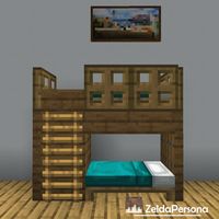 A bunk bed design which uses spruce wood, oak wood and more, great for any minecraft house. 👆 Tap on the picture for the short tutorial.  #minecraft #minecraftinterior #minecraftdecoration #minecraftbed #minecraftideas #minecraftsurvival #minecraftbuildingideas #build #minecraftaesthetic