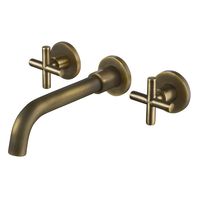 Homein Wall Mounted Faucet 2-handle Bathroom Faucet & Reviews | Wayfair