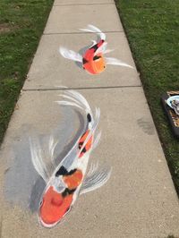 This Mother And Daughter Duo Is Creating Stunning 3D Chalk Art To Make Neighbors Smile (20 Photos) | Bored Panda