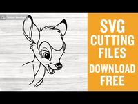 Bambi svg free, disney svg, cartoon svg, instant download, shirt design, deer svg, outline svg, free vector files, silhouette cameo 0594 – freesvgplanet