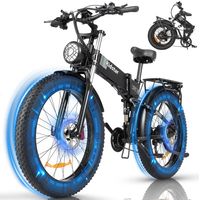 Buy Foldable Electric Bike for Adults Ridstar,1500W 35MPH Mountain Bike, 26" x 4.0" Fat Tire Ebike,48V 20AH Battery eMTB,21 Speed Electric Bicycle UL 2849 at Walmart.com