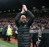 Manager Erik ten Hag of Manchester United walks out ahead of the... News Photo - Getty Images