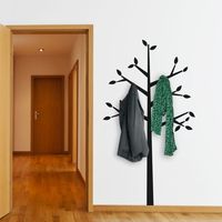 Tree Coat Hanger Wall Decal | hardtofind.