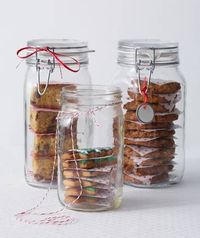 Stack cookies in mason jars and tie with some string for a pretty and practical look. (Image credit: <a href="https://www.apartmenttherapy.com/authors/apttherapy">Apartment Therapy</a>)