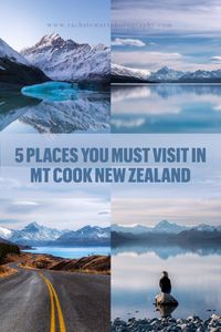 Here are my absolute Top 5 locations you must go to when visiting Aoraki Mount Cook National Park. I have been fortunate enough to have spent a fair amount of time in Aoraki Mount Cook National Park and through my experience exploring here I can vouch for these destinations being my favourite and best for photography.