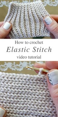 Crochet Elastic Stitch You Can Easily Learn | CrochetBeja