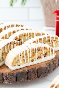 These crisp Cranberry Pistachio Biscotti feature all the holiday flavors you’ve been dreaming of with tangy dried cranberries and incredible pistachios.