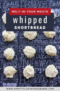 These Whipped Shortbread Cookies are so buttery, light and fluffy! A classic cookie perfect for your holiday cookie tray.