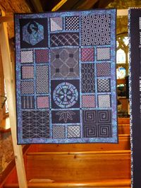 sashiko and other stitching: Yuza Sashiko and my exhibition at Loch Lomond Quilt Show last weekend