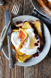 Blood Orange and Vanilla Bean French Toast