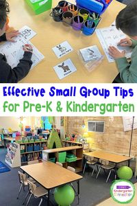 Check out these 3 small group tips for Pre-K and Kindergarten that will help make this instructional time effective and engaging!