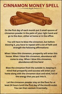 Cinnamon Money Spell to Attract Abundance. Learn the simple steps to cast this spell to manifest financial wealth and | Money Charm Bag Spell | Cinnamon Blowing Ritual | Financial Stability Spell | Last Day Of The Month Ritual | manifesting money spell