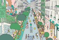 The mayor of Paris, Hidalgo, wants to reinvent the city's culture of "getting around". Rather than be automotive based, she plans on reducing public parking areas by 72% to make room for dedicated bike lanes and pedestrian walkways. This program is meant to make Paris the "city of 15 minutes", meaning that individuals will be able to get anywhere they would regularly need to (restaurants, groceries, pharmacy) within 15 minutes of leaving their house. All without needing to drive.