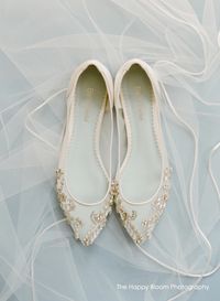 Willow Sparkly Flat Shoes For Wedding - Crystal Embellished