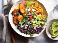 Cuban Black Bean-and-Yellow Rice Bowls Recipe