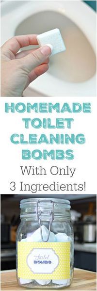 3 Ingredient Homemade Toilet Cleaning Bombs