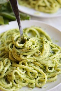 Zucchini Noodles with Creamy Avocado Pesto