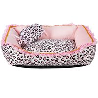 PRICES MAY VARY. Material: Soft short plush fabric, PP cotton inside, durable mattress pad. Give a small pillow(Pink or Leopard pillow, random color) as gift Style: Cute and beautiful pink pet sofa bed. Fashionable leopard style Wear-resistant Oxford bottom. Four-way zipper design, removable and easy to wash, adorable and warm bed mat for small medium cat dog Square Size: S:30x40cm/11.8"x15.7".M:40x50cm/15.7x19.6".L:50x60cm/19.6x23.6".XL:55x70cm/21.6x27.5" Warm reminder: Hand/Machine Wash. Just