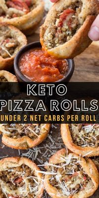 Keto Pizza Rolls