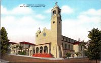 St Joseph's Cathedral San Diego California CA Vintage Postcard L3 1481 Please review scans of both sides of the postcard carefully and use the zoom feature to see the details and condition of the postcard. Please contact me if you have any questions or concerns about your purchases. I will always do my best to resolve them! Shipped quickly and securely. Free US Shipping - Your postcard will be mailed in a plastic sleeve and a sturdy, high quality cardboard photo mailer that keeps the postcard very well protected.  Additional cardboard cannot be added because it is too thick for the postal regulations and will damage the postcard as it goes through the sorting machines.  There is limited tracking that you will be able to view under the Purchase History in your Etsy account. Tracking only oc