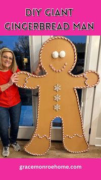 Learn How to Make an Adorable Giant Gingerbread Man!