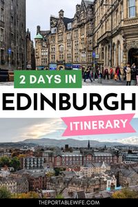 This 2 day Edinburgh itinerary covers all the best things to do in Edinburgh UK, from Scottish castles to charming city walks. | UK travel destinations | Where to go in Edinburgh | Edinburgh itinerary map |