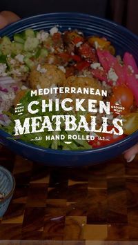 Ronica Rupan on Instagram: "Let’s get in to these Mediterranean chicken meatball! Packed with herbs, that kick of garlic, and a sprinkle of feta, It has so much flavor. Whether you’re baking or air-frying, it’s so easy! #chicken #meatballs #Mediterranean #recipe #cooking 🎶 @gipsykingsofficial Mediterranean Chicken Meatballs Ingredients: - 1 pound ground chicken (You can easily grind chicken in a food processor!) - 3 tbsp parsley, chopped - 3 tbsp cilantro, chopped - 4 garlic cloves, m