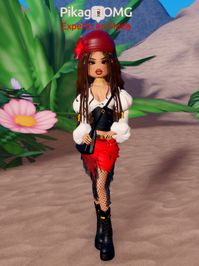 Outfit lost at sea pirate dark colors fantasy dress to impress pirata DTI #dresstoimpress