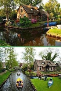 Giethoorn, Netherlands:  the village with no roads ...