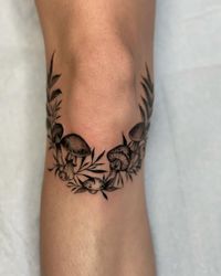 Mushroom Knee Tattoo