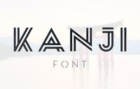 Kanji Free Font #freefonts #fontsfordesigners #bestfreefonts #freebies