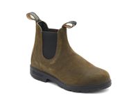 Men's Suede Boots in Dark Olive, Style #1615